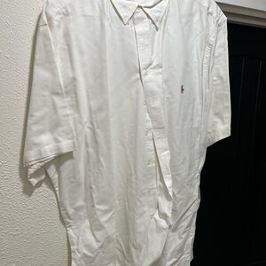 Ralph Lauren White Casual Button Down Shirt